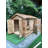 Boathouse 12 ft. W x 10 ft. D Western Red CedarWood Traditional Storage Shed-2135133259