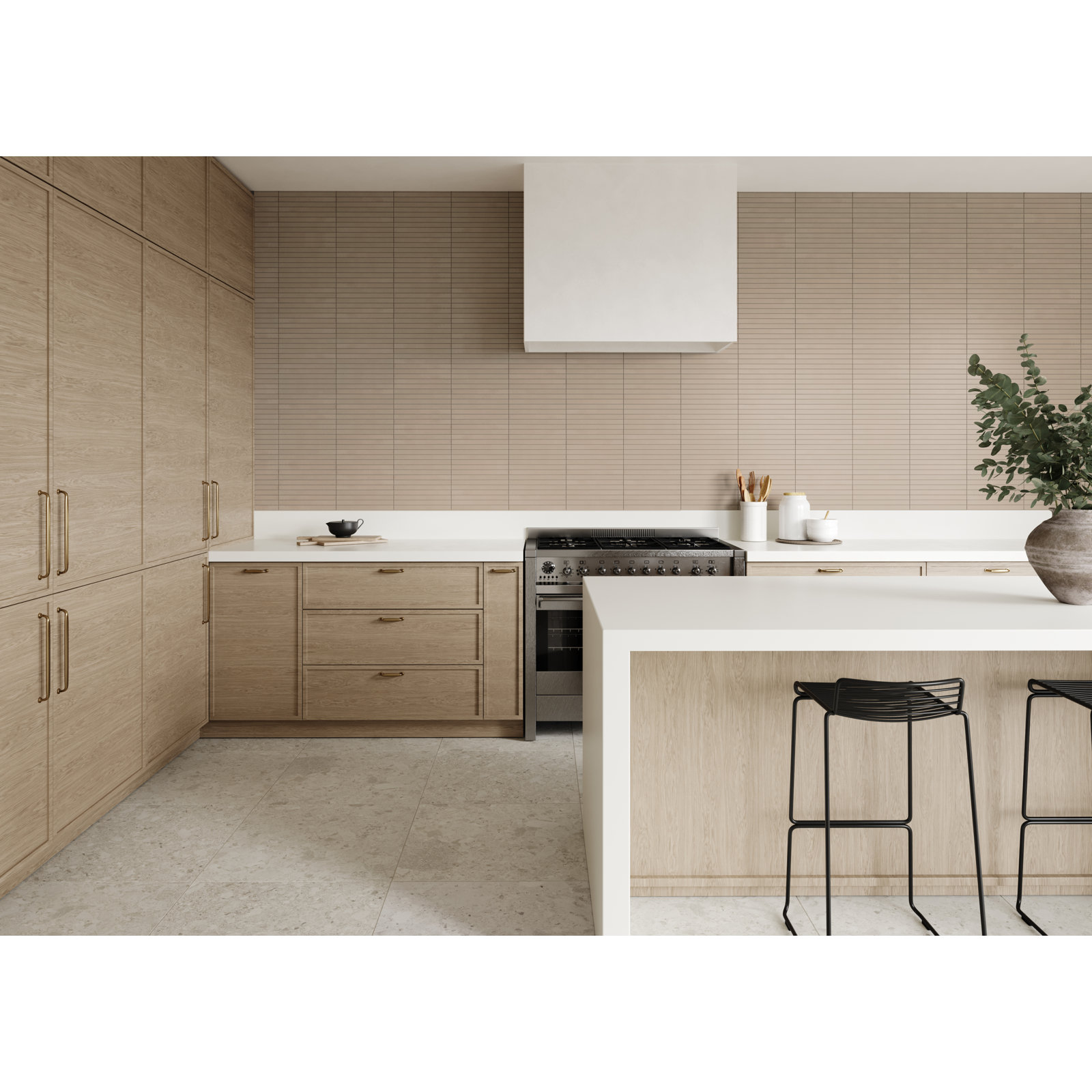 Sahara 11.75" x 11.75" Matte Porcelain Wall & Floor Tile, Taupe