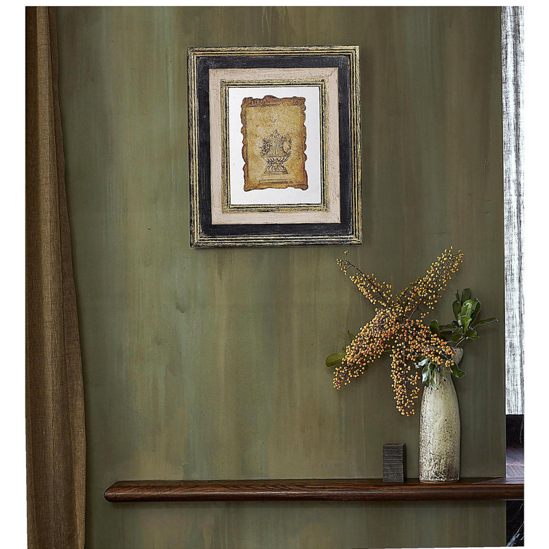 13x15" Lucian Framed Antiqued Sculpture Print,2 Piece, H 15 po x l 13 po x P 0,8 po