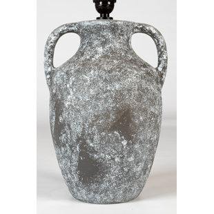Outdoor Rustic 24" Twice Black Texture Lamp