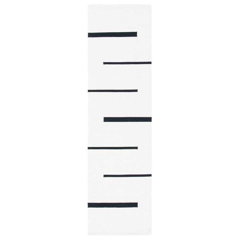 Mana Cotton Striped Indoor Rug, Runner 2'3" x 12'
