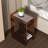 8.7'' Narrow Acrylic End Table,Modern Two-layer Shelf Side Table,Suitable for Living Room, Bedroom and Study. Three Colors are Available.-389437169