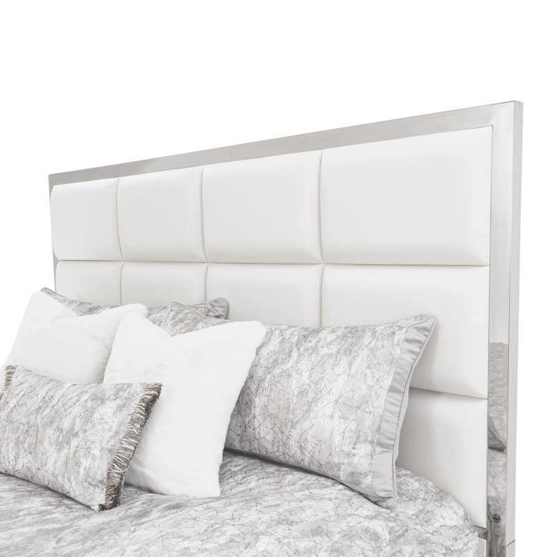 State St. Queen 65.5" Tufted Low Profile Panel Bed, Eastern King