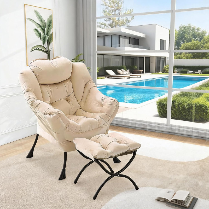 Upholstered Accent Chair, Brown