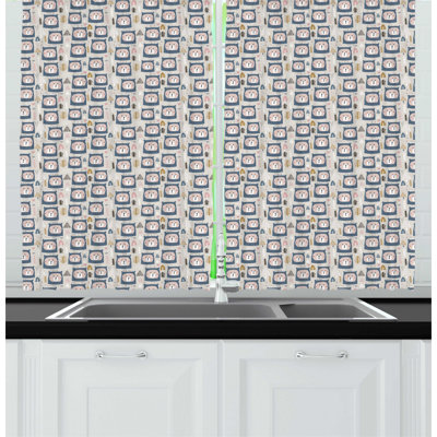 Floral Kitchen Curtain