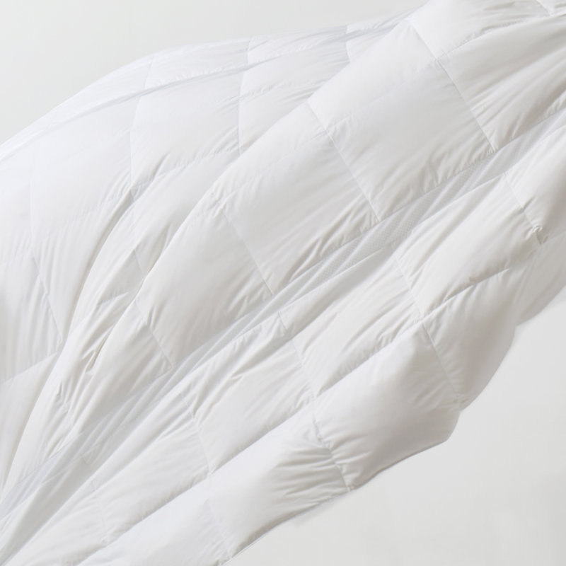Édredon léger 75% duvet, Lit simple, Blanc