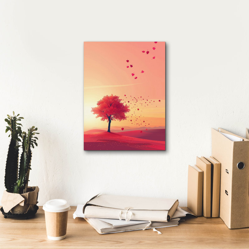 "Epic Graffiti" Crimson Twilight "par r3darch0n, art mural sur toile, H 16 po x l 12 po x P 0,75 po