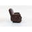 Power Reclining Sofas, Brown PU Leather Adjustable Modern Home Seating