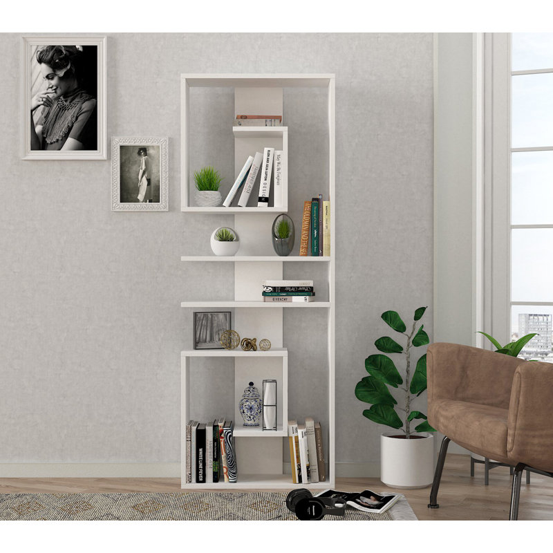 Hysell 161.8 cm H x 60 cm W Bookcase