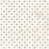 Geometric 13 in. x 13 in. Polished Marble Mosaic Floor and Wall Tile