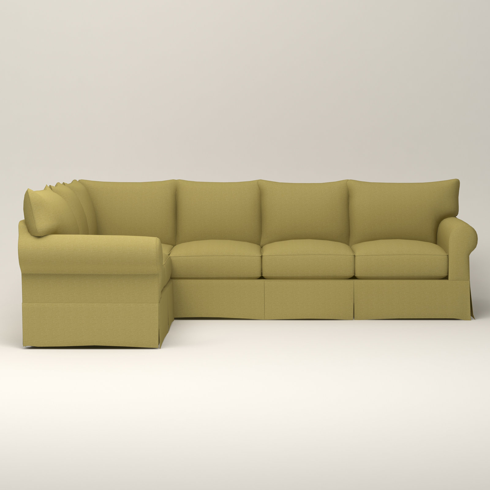 Amari L-Shaped Slipcovered Sectional, Right Hand Facing, Drusky Navy Sustain® Basketweave