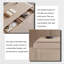 Bureau de 62,99 po moderne et luxueux de couleur champagne clair-130120538