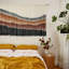 Décoration murale en macramé à accrocher au mur en macramé à grande échelle Tapisserie Tie-Dye Living 57 x l 35 po
