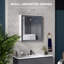 Armoire à pharmacie de salle de bain avec miroir, armoire à miroir murale de salle de bain 27 po x 30 po, armoire murale de salle de bain avec rangement, portes doubles et 2 tablettes réglables