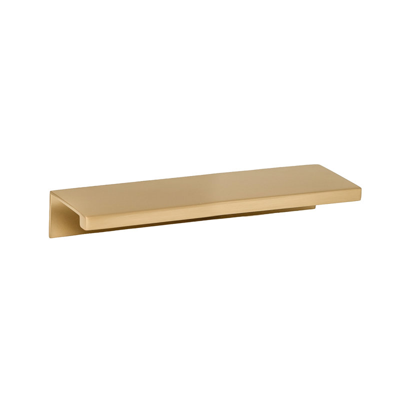 Ethan 3-3/4" (96mm) Satin Brass Edge Pull, Satin Brass, 3 3/4"