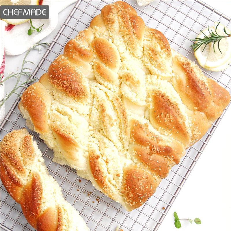 CHEFMADE Rectangular Cake Pan 2 Pieces, Nonstick 10.8 Inch Oblong Cake Pan Set, 7" x 10.8"