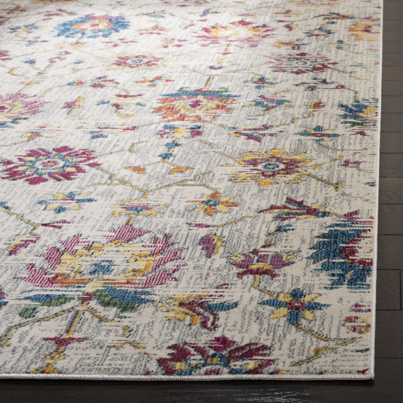 Tabinowski 100 Performance Floral Rug, Rectangle 5'1" x 7'6"