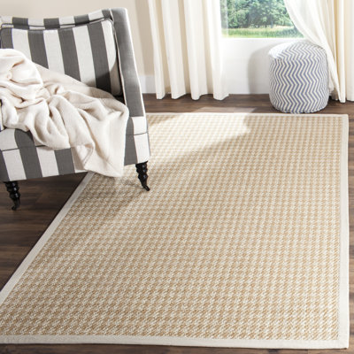 Glendon Natural Fiber Houndstooth Rug