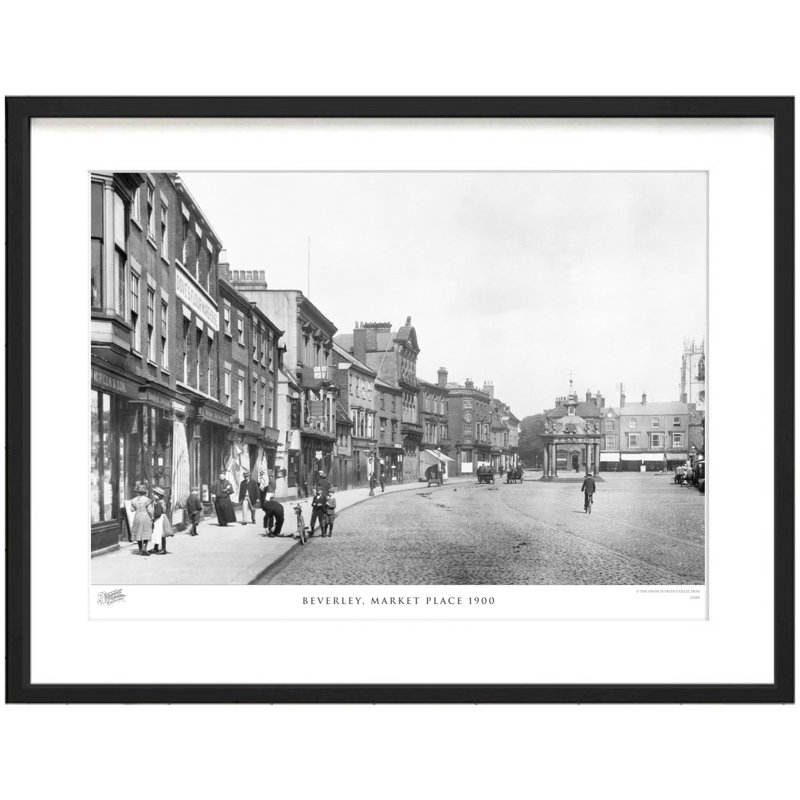 Beverley, Market Place 1900 by Francis Frith - Single Picture Frame Print, 28cm H x 36cm W x 2.3cm D