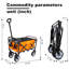 Chariot pliable à roulettes pliable avec roues-112369161-131257910