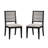 Set Of 2 Dining Chairs With Upholstery And Stable Construction