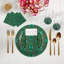 Gem Emeralds Gold Vegan Leather Round Coasters-1313626653
