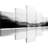 Abstract Landscape " Black White Grayscale Mountain Range Valley Lake View " 5 - Pieces