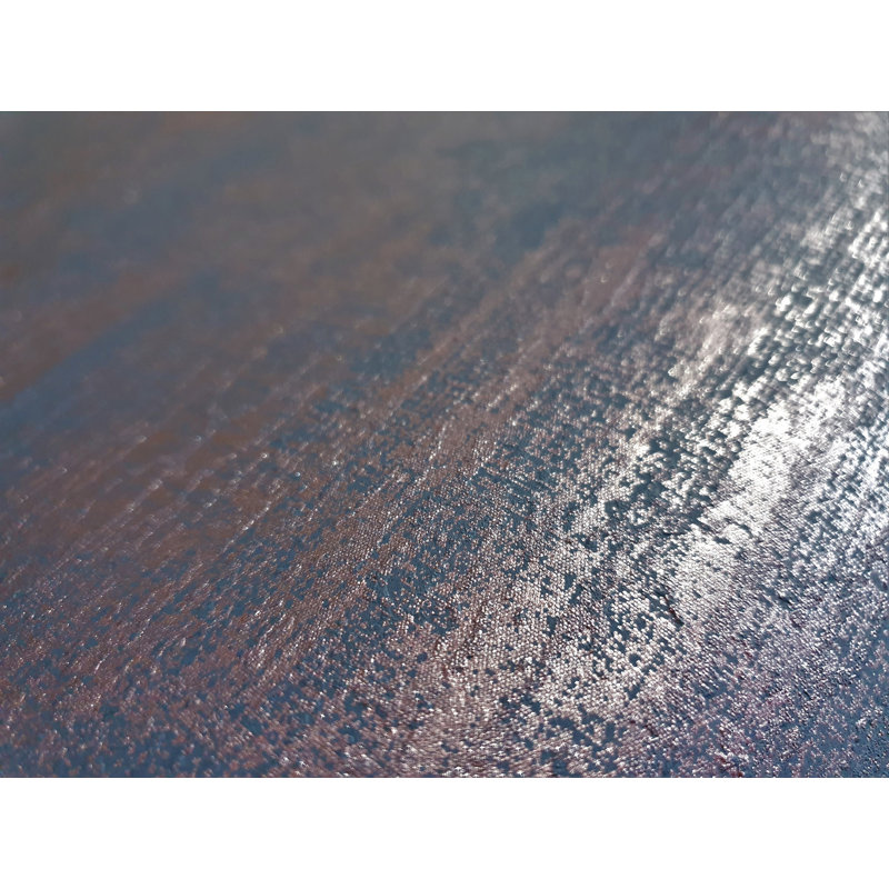 Universe Mercury Metallic Plain Texture Design Wallpaper Roll, Dark Blue