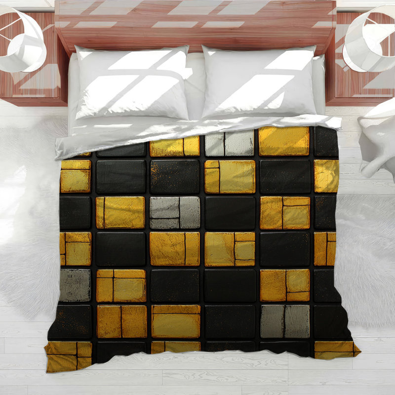 Tiles Bedding Abstract Comforter Industrial, Twin Comforter