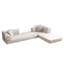 Canapé-lit convertible, canapé-lit pliant en tissu bouclé bicolore avec structure de forme fixe, canapé-lit de salon pour chambre à coucher-1828725310