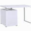 Bureau blanc réversible à 3 tiroirs-421116908