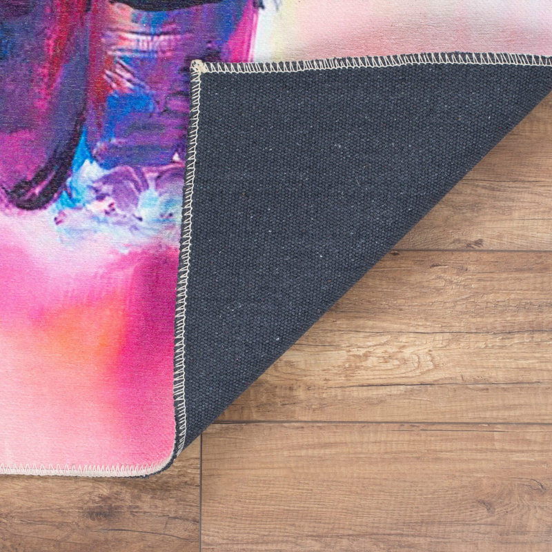 Premium 100% Polyester Area Rug, 6.9 x 10.2 ft | 1850 g/m², 0.2 in Pile Height | Recycled Poly Cotton Underside | Machine Washable at 30°C | Soft, Durable, Eco-Friendly Design for Modern Living Spaces