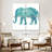 Brampt Boho Teal Elephant II-109118832