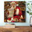 Accent décoratif en toile del Santa