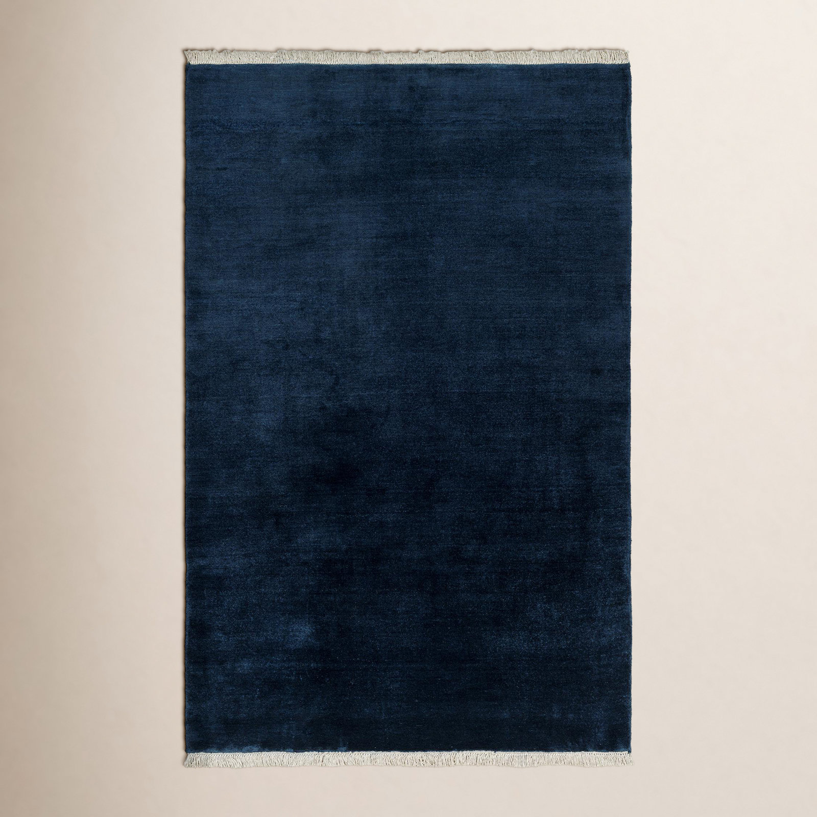 Clio Hand-Loomed Cream Wool Rug, Rectangle 6' x 9'