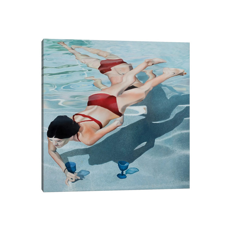 Mermaids by Josep Moncada - Wrapped Canvas Gallery-Wrapped Canvas Giclée, 30.48 cm H x 30.48 cm W