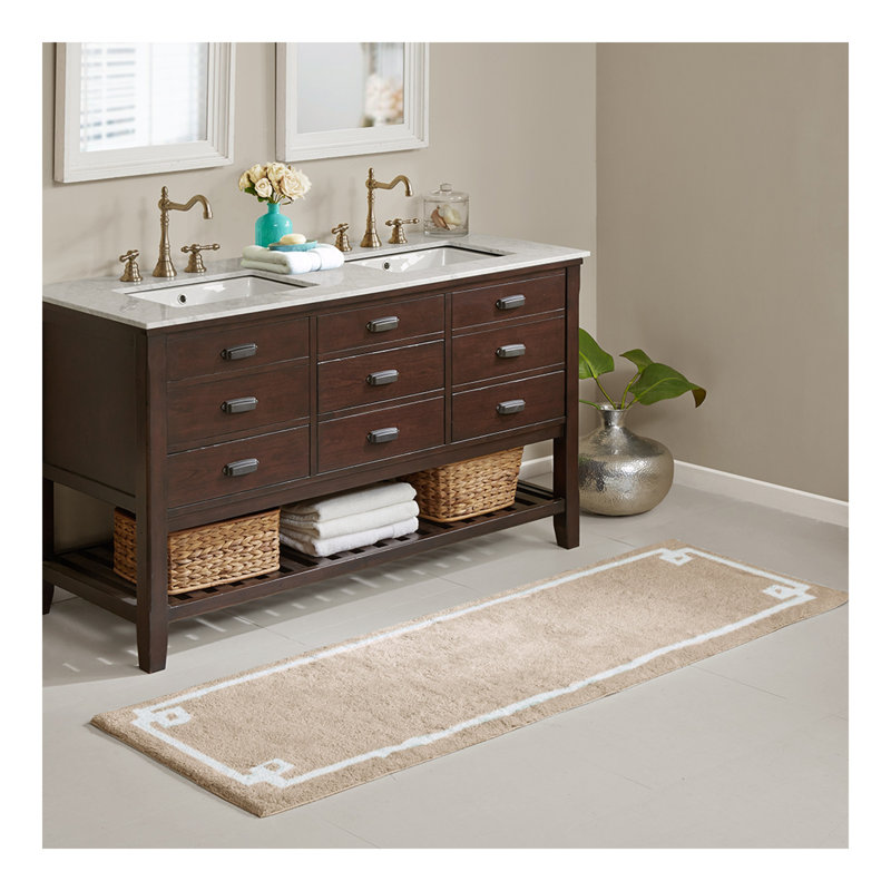 Tapis de bain en coton touffeté, Tapis de couloir 2 pi x 6 pi