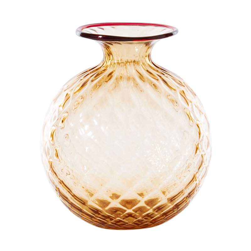 Venini Monofiore Balloton, 4.92" H x 4.33" W x 4.33" D, Red