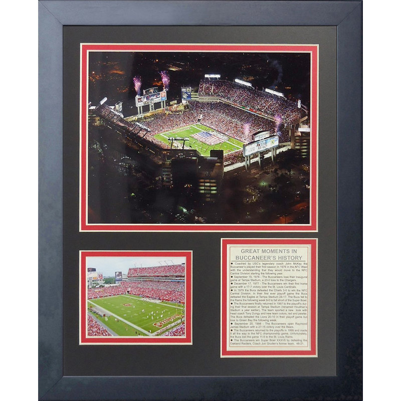 Memorabili encadrée tampa bay bucaneers raymond, stade james