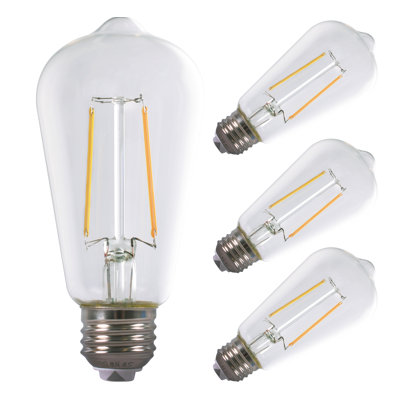 6.5 Watt ST18 LED Dimmable Light Bulb Selectable CCT Base