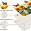 Ensemble de 3 tapis de cuisine tournesol en pot Mason