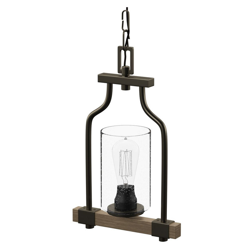 Luminaire suspendu géométrique à 1 lumière Alynda