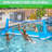 Splash Net Air Inflatable Pool Volleyball Game Set