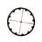 12 - Light Dimmable Wagon Wheel Chandelier