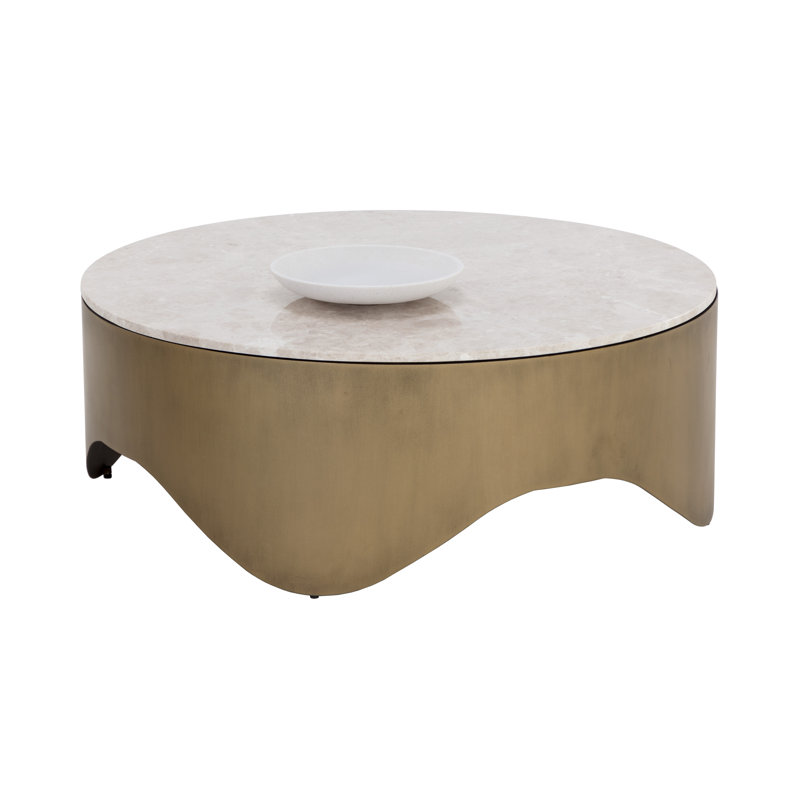 TABLE BASSE GUINEVERE - Crème