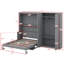 Grand lit escamotable opulent avec garde-robe gracieusement intégré-484622077