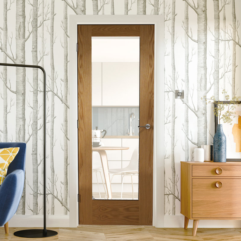 Internal Glazed Oak Pattern 10, 1981mm H x 610mm W x 35mm D