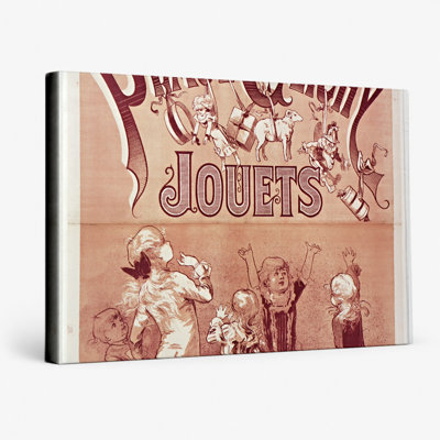 A La Place Clichy Jouets 1881 - French Victorian Toy Store Vintage Poster Wall Art - Canvas Wall Art