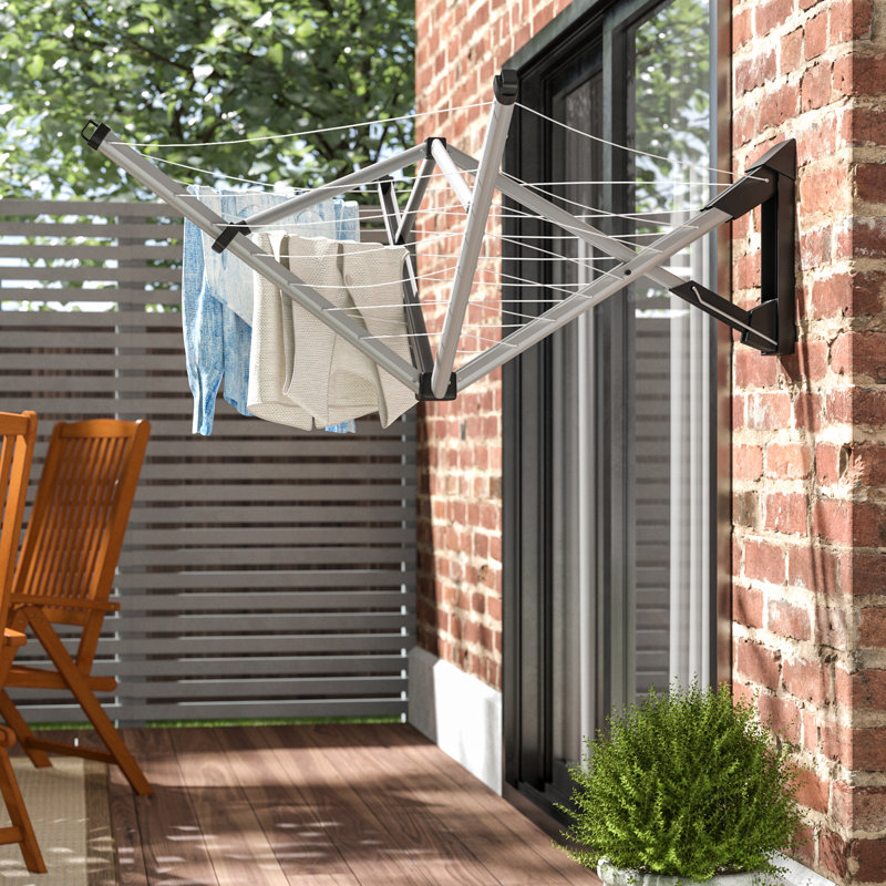 Brabantia Wallfix Wall Mounted Clothes Line with Protective Cover