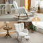 Chaise berçante en tissu avec repose-pieds Teddy-1280575644